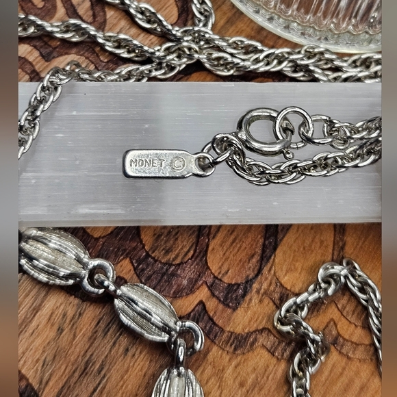 Vintage Monet Extra Long Statement Necklace - Picture 5 of 5